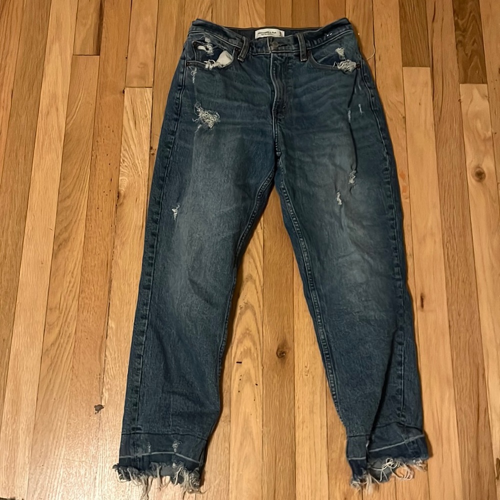 Ripped blue jeans from Abercrombie